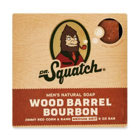 Dr. Squatch - Natural Bar Soap, Wood Barrell Bourbon, 5 oz