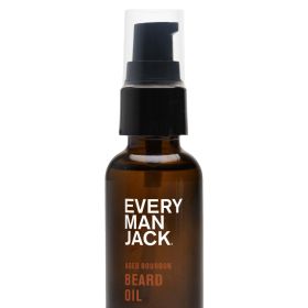 Every Man Jack Beard Oil - Moisturize & Soften Your Beard - Light Aged Bourbon Scent -1oz