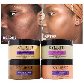 Perfect Combination Face & Body Scrub, Lightening, Moisturizing, Improves Dull Skin, Exfoliate, Clean Skin, Even Skin Tone (Color: Pack of 4)